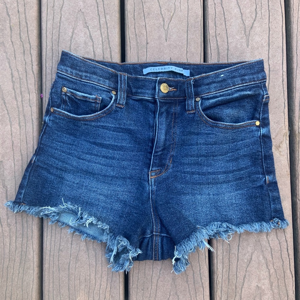 Celebrity Pink High Waisted Jean Short Shorts